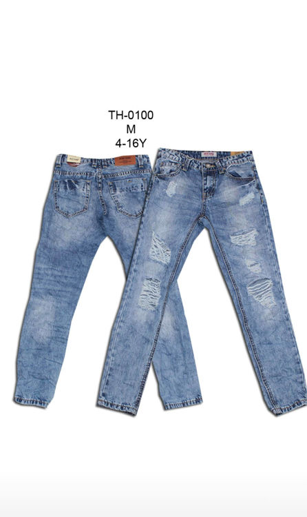 Picture of TH0100-BOYS FASHION DENIM JEANS
